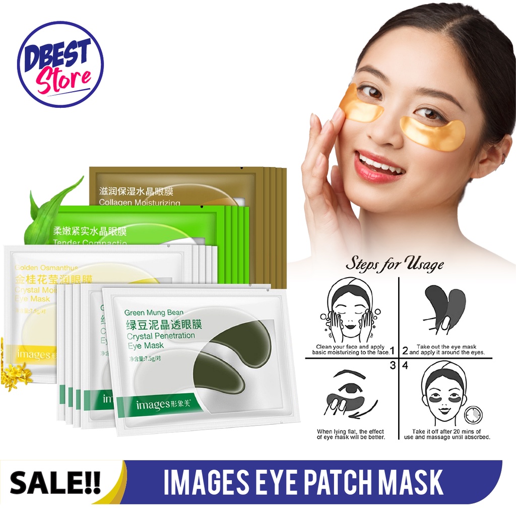 Images Eye Patch Mask Masker Mata Panda Anti Kerut Plus Collagen