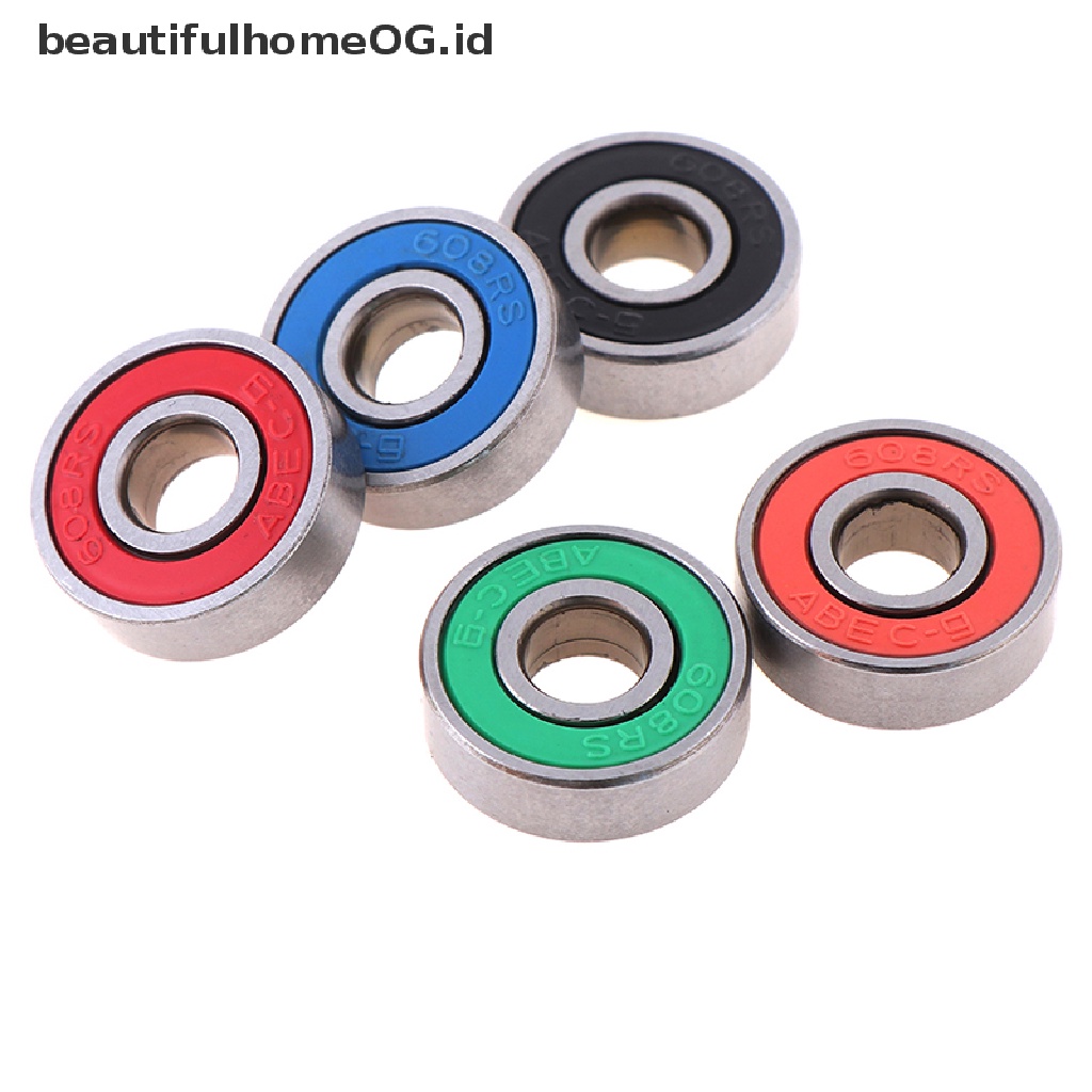 5pcs ABEC-9 608RS Bearing Roda Untuk skateboard / Skuter