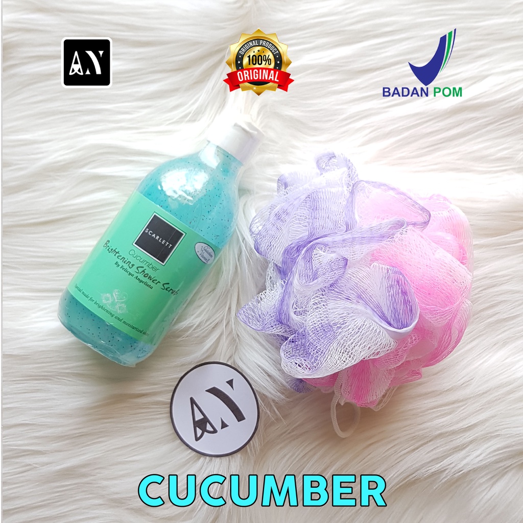 SCARLETT WHITTENING ( FREE GIFT SPONS BATCH / SPONS MANDI ) 100% RESMI ORIGINAL SHOWER SCRUB VARIAN 