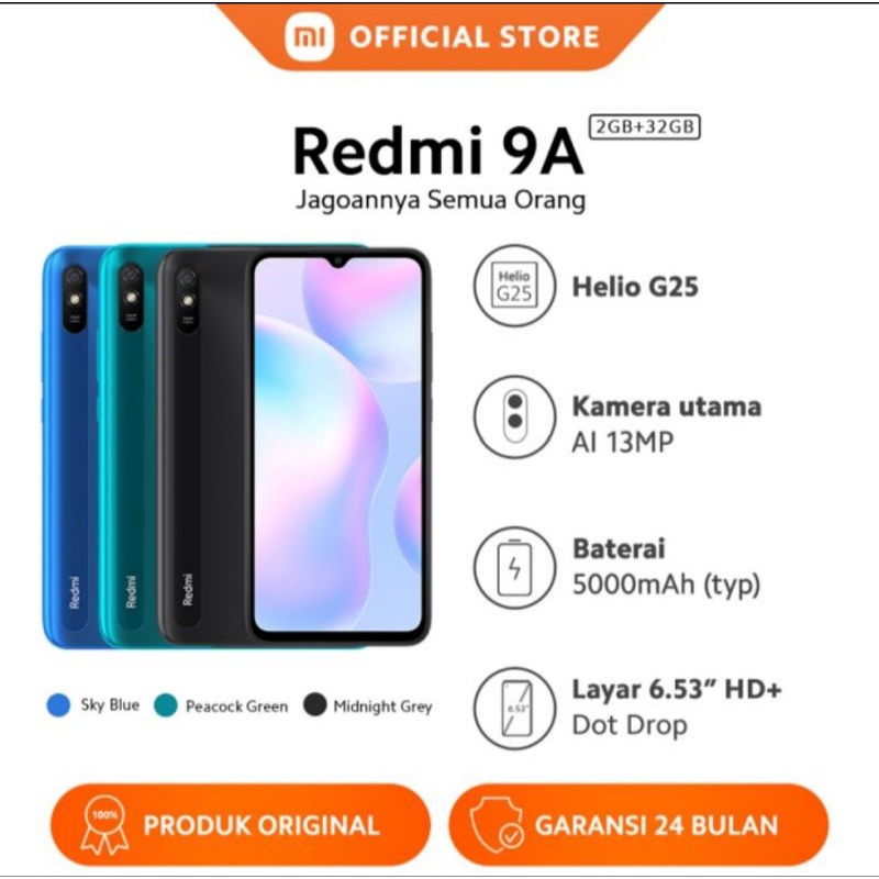 hp redmi 9a ram 2/32 _3/32gb