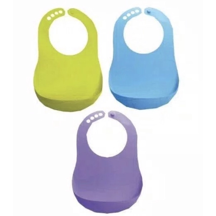 Bany Safe Foldable Bib - Slabber - Celemek Bayi Warna Ungu