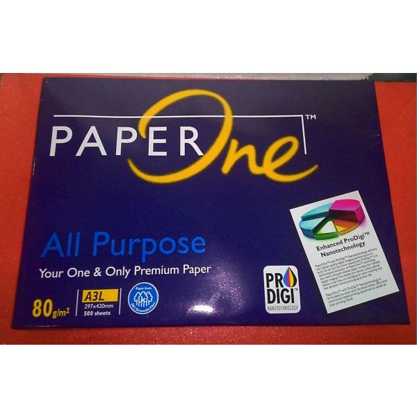 

Kertas A3 80 Gr Paperone / Paperone HVS A3 80 Gr