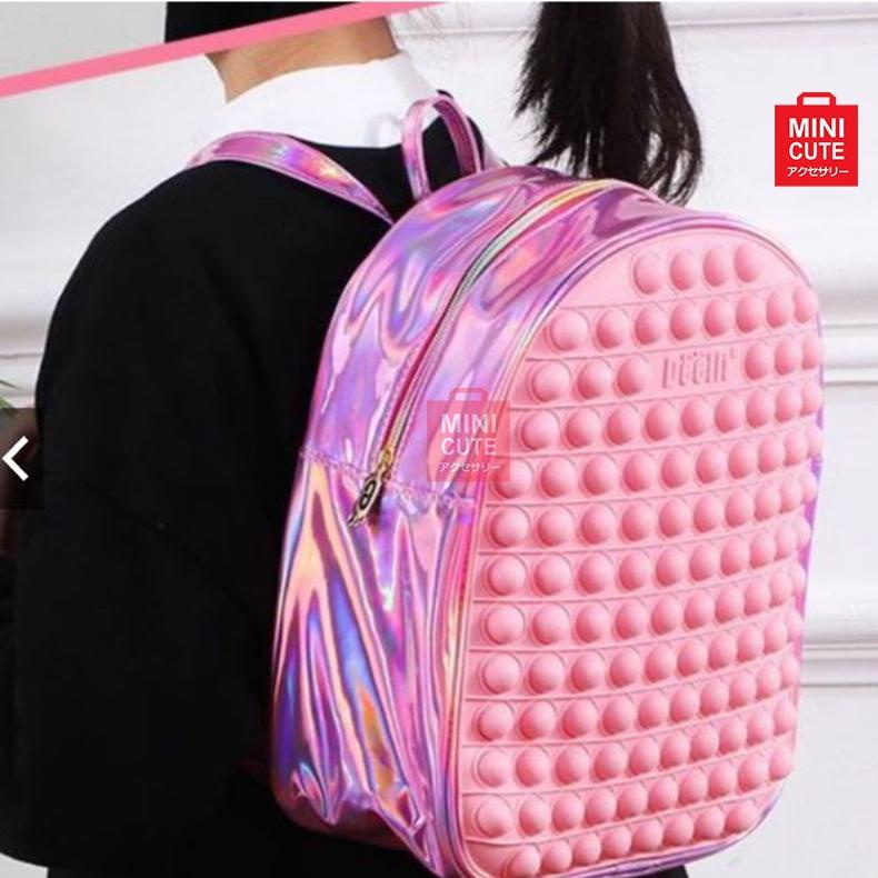 Pop It Rainbow Unicorn Tas Selempang Ransel Anak Viral
