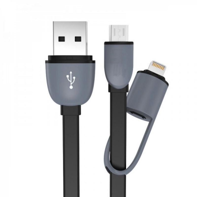 USB 2 in 1 Lightning & Micro USB Untuk Android / iOS 11