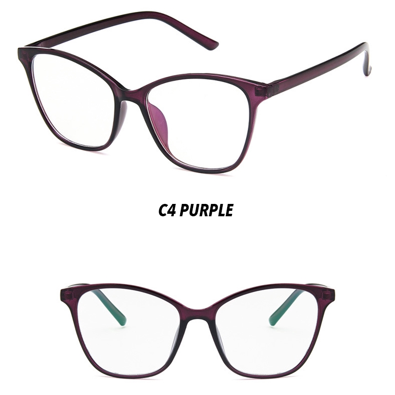 (YUZHU) Bayar di Tempat INS Fashion Oversized Mata Kucing Wanita Kacamata Women Eyeglasses