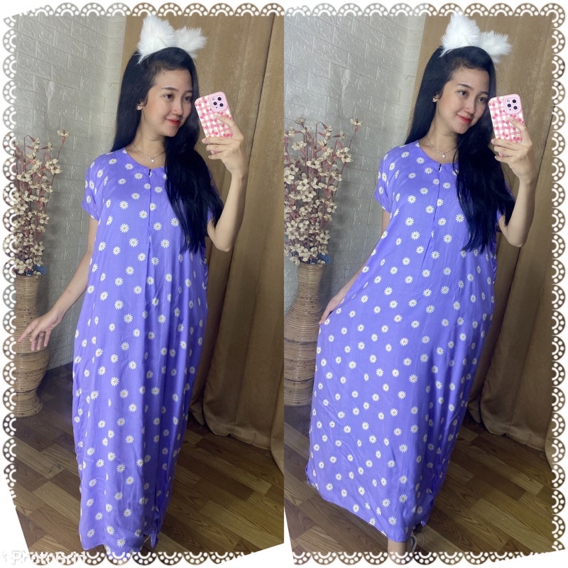 DASTER RAYON HABEL BUSUI LONGDRESS / Daster Semata Kaki / Daster Panjang  / Daster Rayon Premium / D