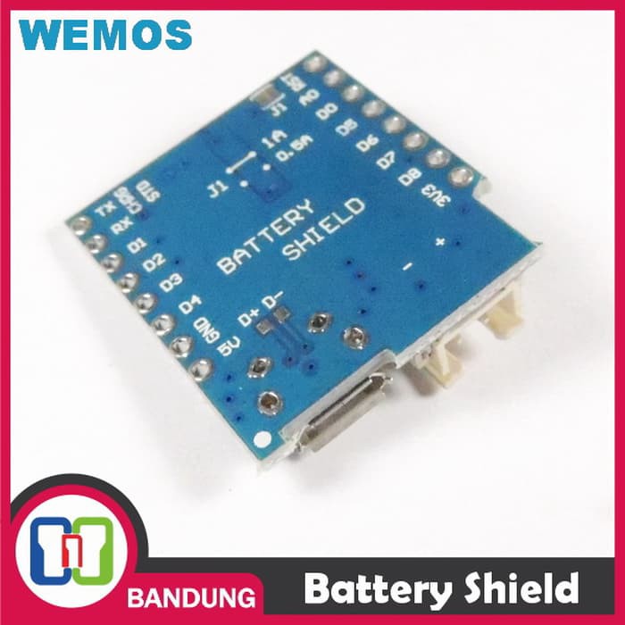 SINGLE LITHIUM BATTERY SHIELD CHARGING BOOST WEMOS D1 PRO MINI