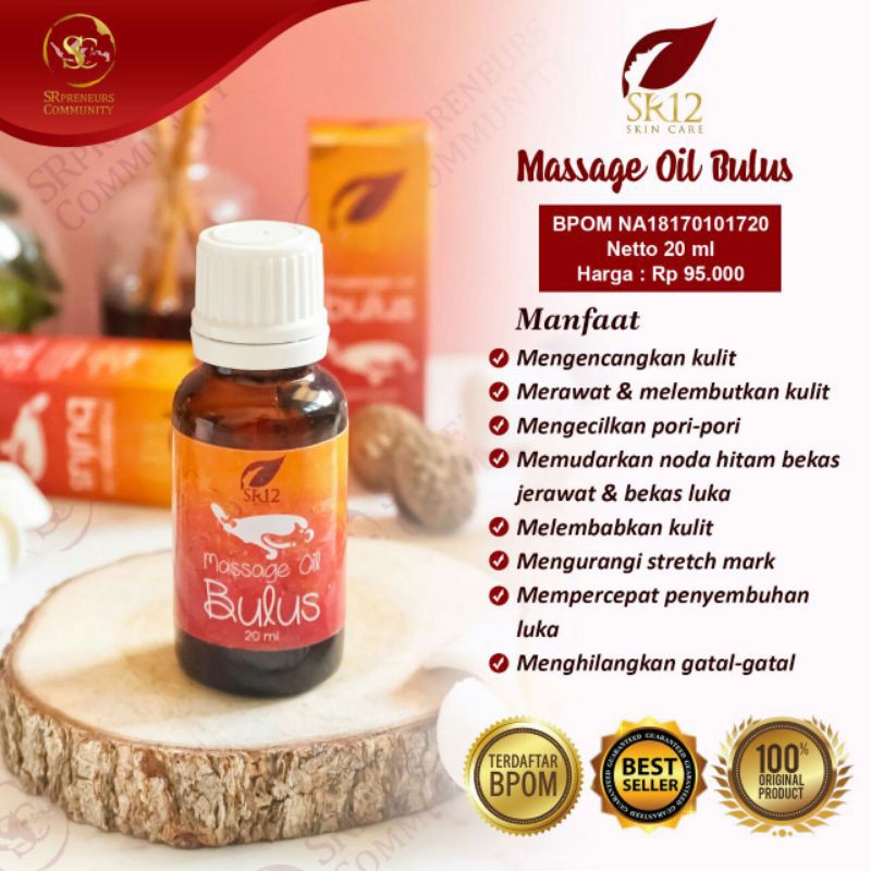 Minyak Bulus Sr12 Untuk Stretch Mark Bopeng Mengencangkan Payudara Shopee Indonesia