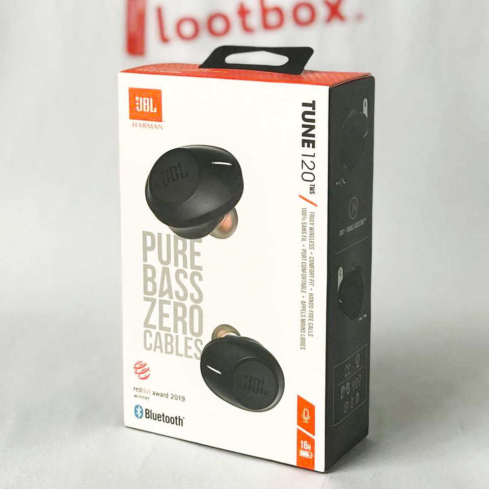 Bluetooth Earphone / Headphone JBL Tune 120 TWS Blk - ORIGINAL [BNIB]