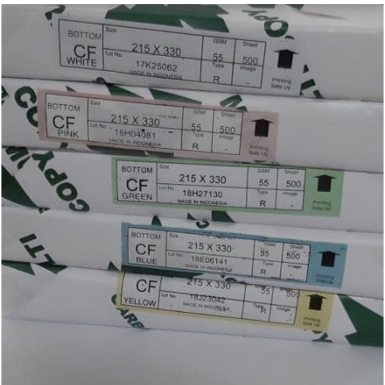 

HJK kertas NCR /kertas nota merk MC isi 500 lembar ukuran folio