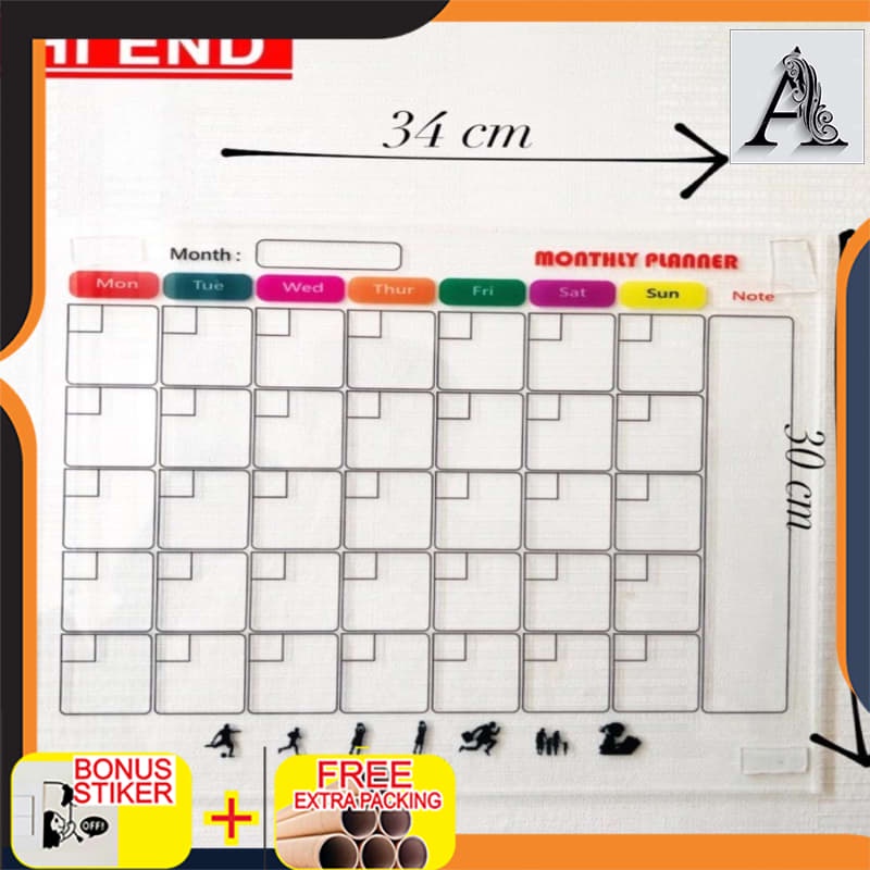 

Murah Acrylic/Akrilik Monthly Planner/Weekly Planner/Daily Planner