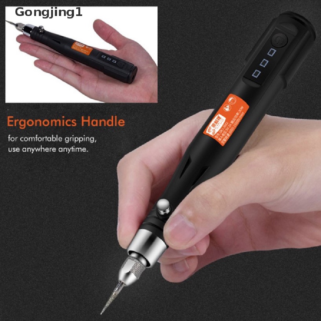 Gongjing1 Pen Bor Elektrik Mini Usb Untuk Ukir / Poles