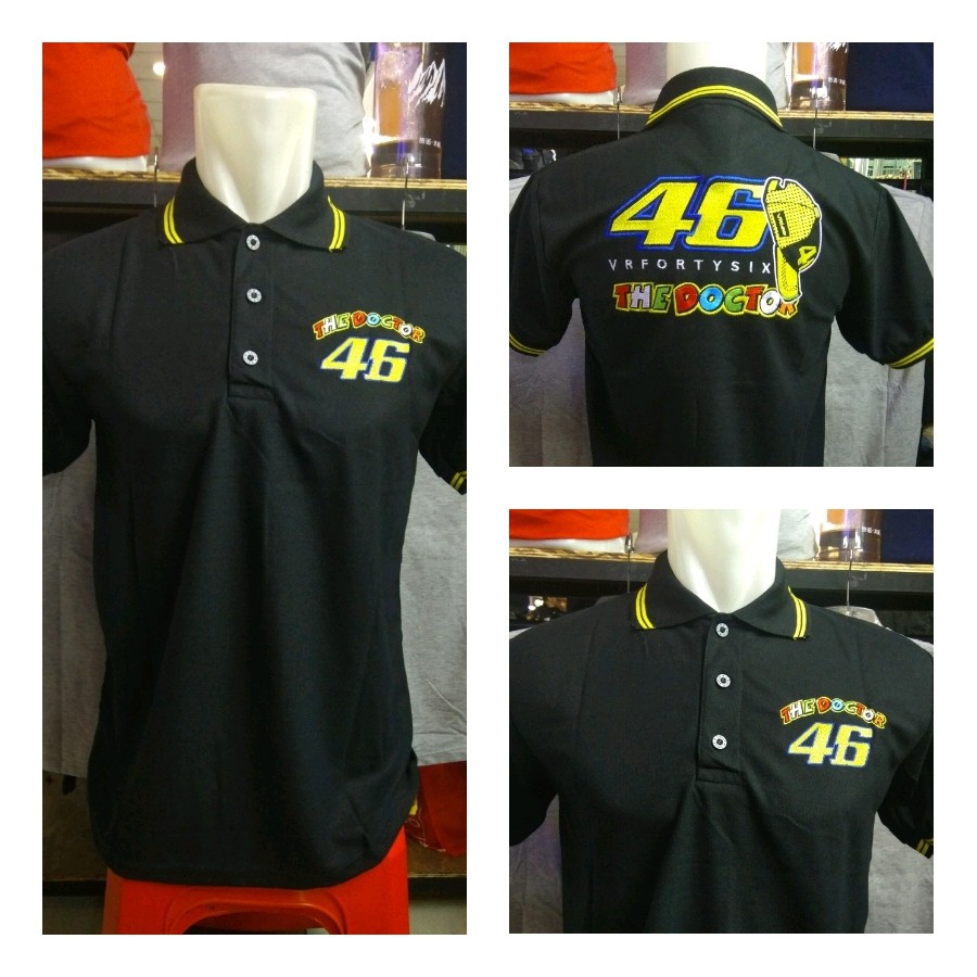  Kaos  Polo  Valentino Rossi 2 distro  zuperone Shopee Indonesia