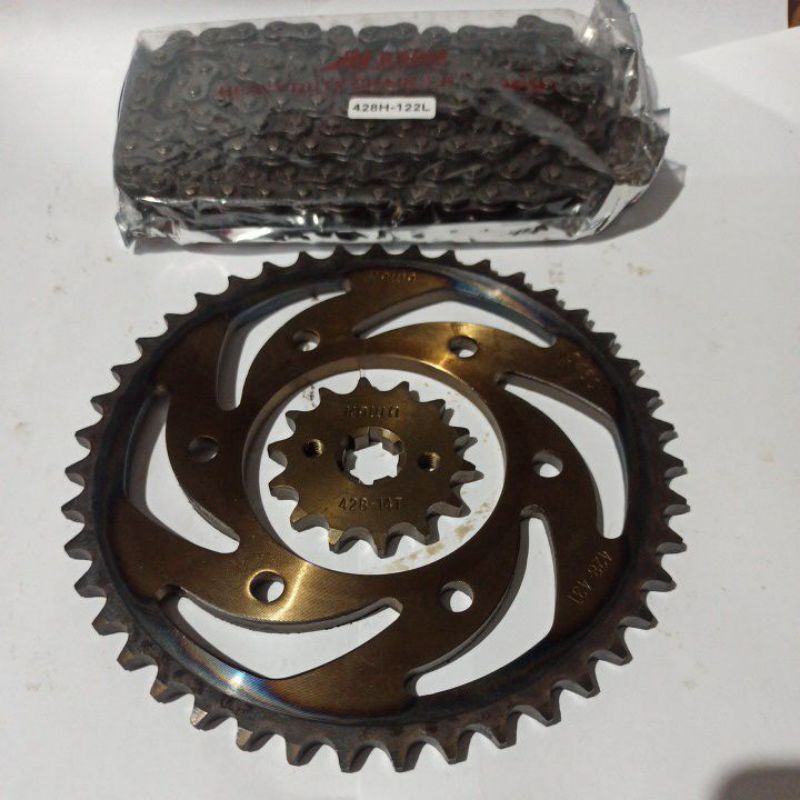 GEAR PAKET GIR PAKET BAJA 428H KAWA VIXION NEW