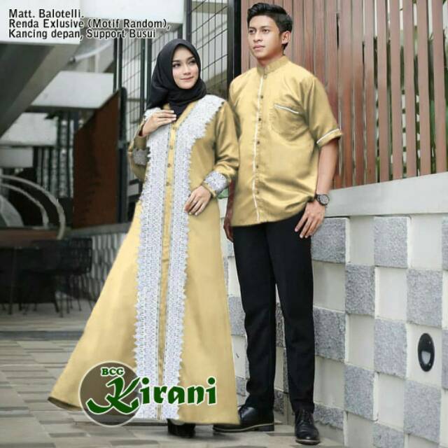 BAJU COUPLE HEM DAN GAMIS / couple gamis arab