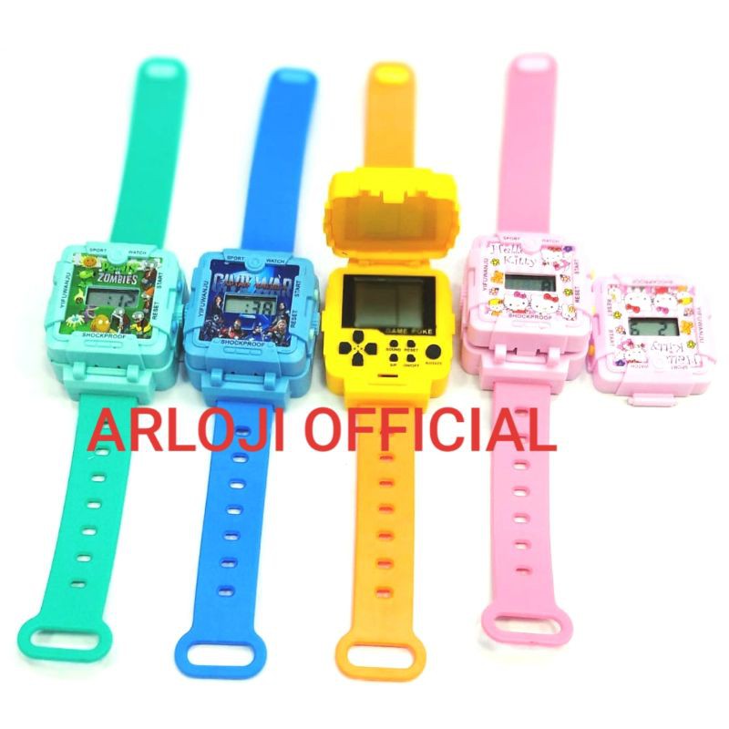 Jam tangan digital plus Game tetris