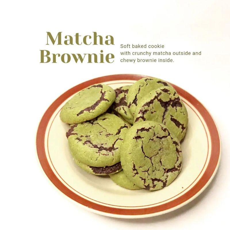 

Matcha Brownie Cookie/ Soft Baked Cookies/ Box of 10 pcs