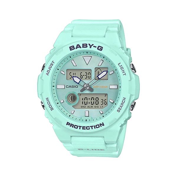 JAM TANGAN WANITA CASIO BABY-G BAX-100-3A ORIGINAL - BABYG BAX100 HIJAU