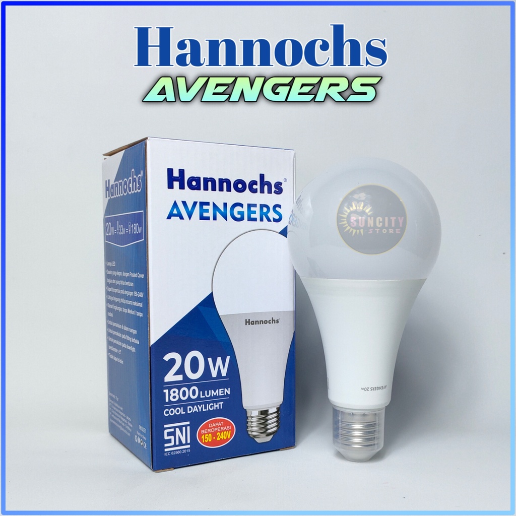 Hannochs Lampu LED Avengers 20 Watt - Cahaya Putih