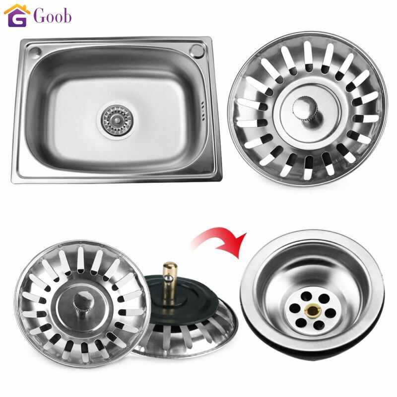 ♔♔ Saringan Wastafel Bahan Stainless Steel Untuk Kamar Mandi 【goob】