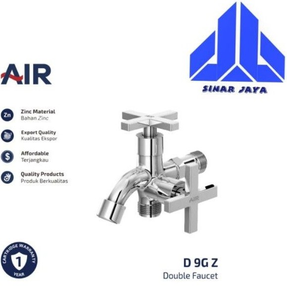 AIR Kran Double-Kran Tembok-Kran Cabang-Keran Air-Kran Shower-Double Faucet D 9G Z