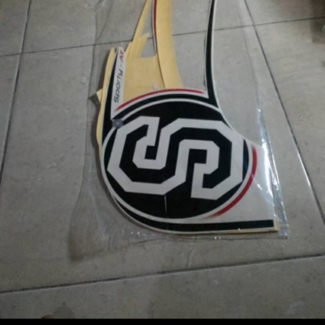 Striping Scoopy Sporty 2014 putih