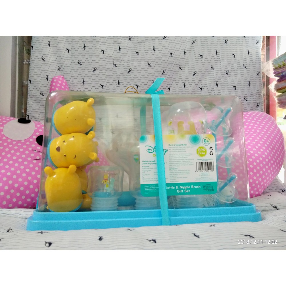 RAK BOTOL SUSU DISNEY BABY / GIFT SET 6 BOTTLE  - HTA SUSU PAMPERS ANAK