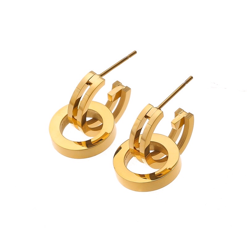 Anting Titanium Korea Style Fashion Trending Vintage