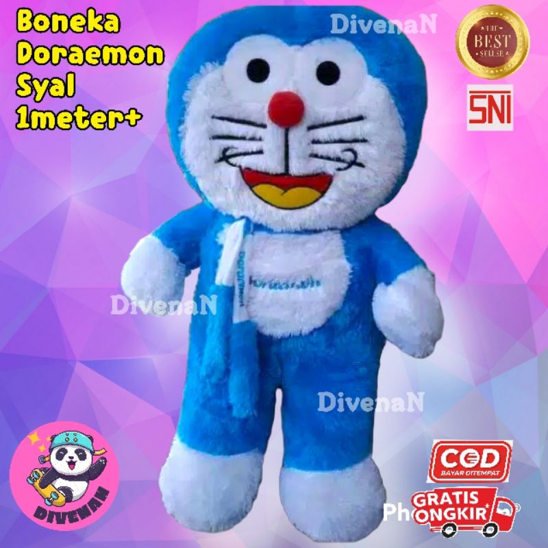 Boneka Doraemon Jumbo - Doraemon Syal 1Meter Termurah - Grosir Boneka