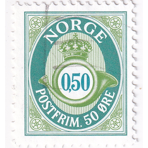 

Prangko Norway 1997 - Posthorn - New values 0.50Kr Used