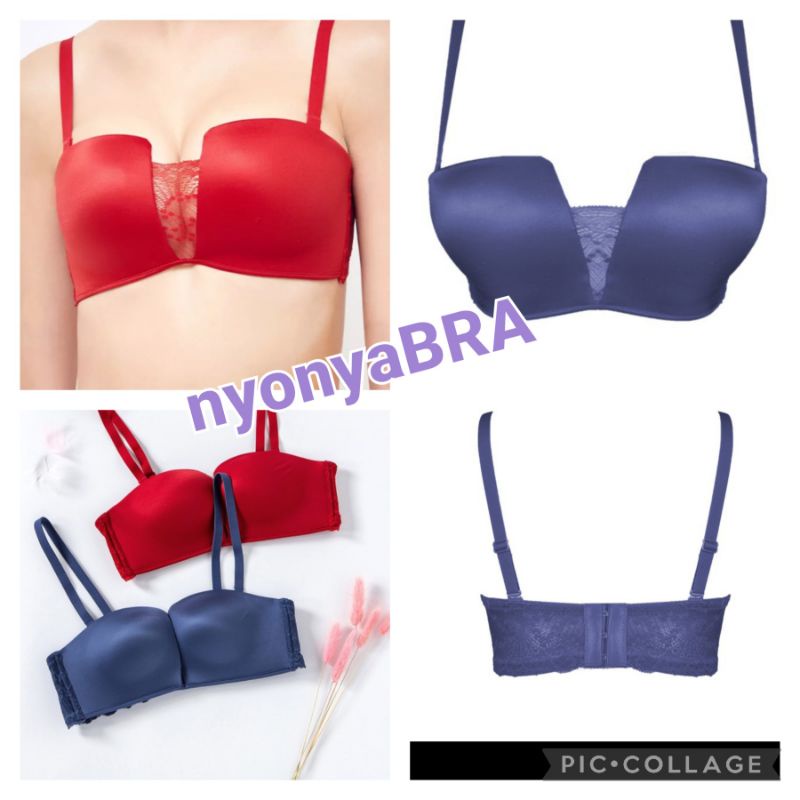 Young hearts bra tanpa kawat push up 36,34,32B,Y23-20138