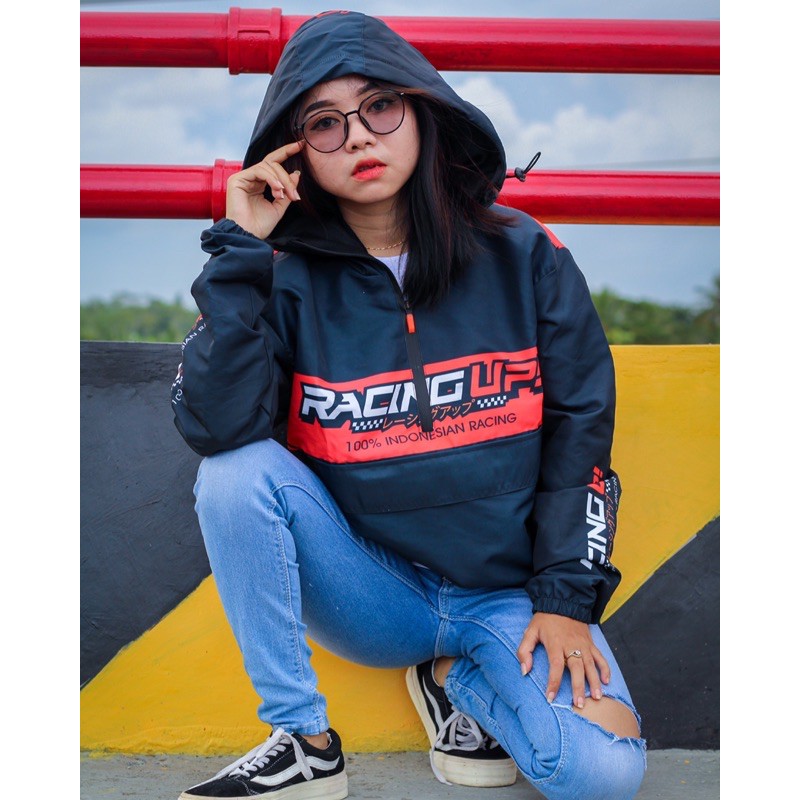 jacket/jaket taslan racing up
