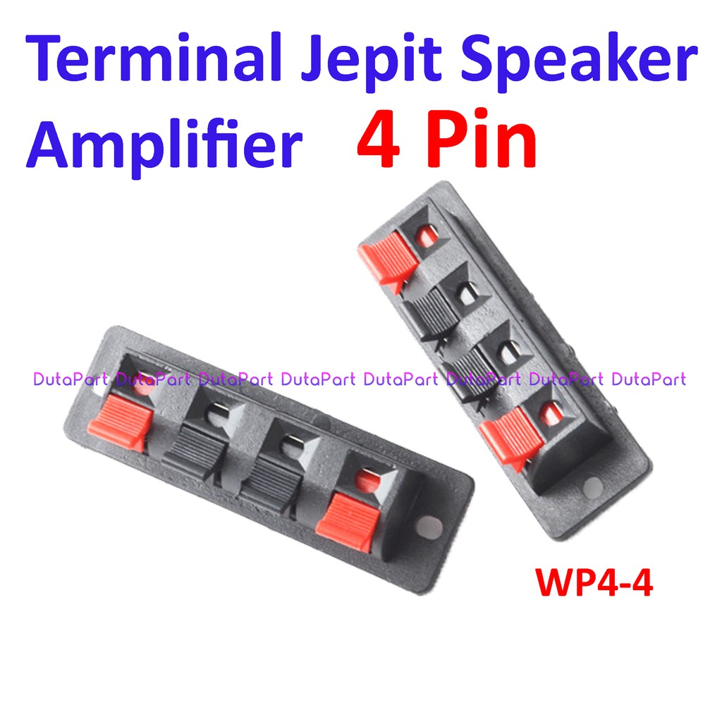 Terminal Jepit 4 Pin Speaker Amplifier Kabel Power Box 4P 4Pin WP4-4