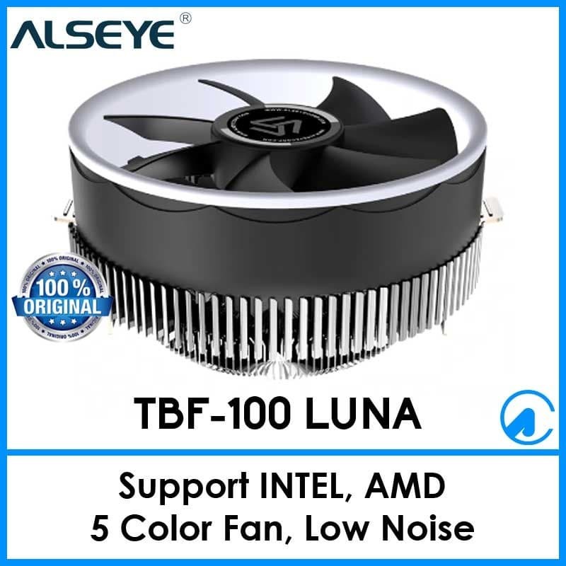 Alseye TBF-100 Luna CPU Fan Cooler For LGA775/1151/1155/AM2/AM3/AM4