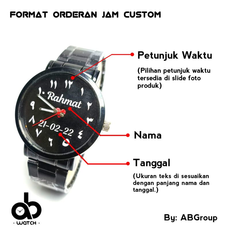 Jam Tangan Couple Custom Bisa Request Desain