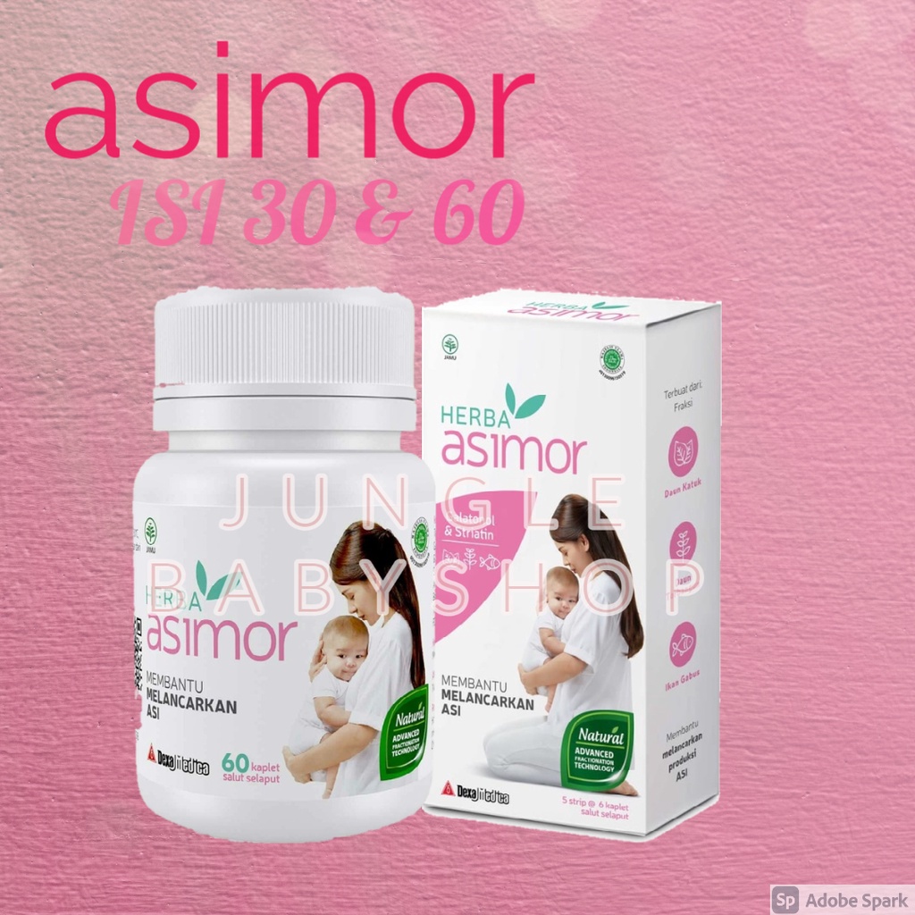 PROMO BUY 1 GET 1 HERBA ASIMOR isi 60 kaplet BPOM ASI