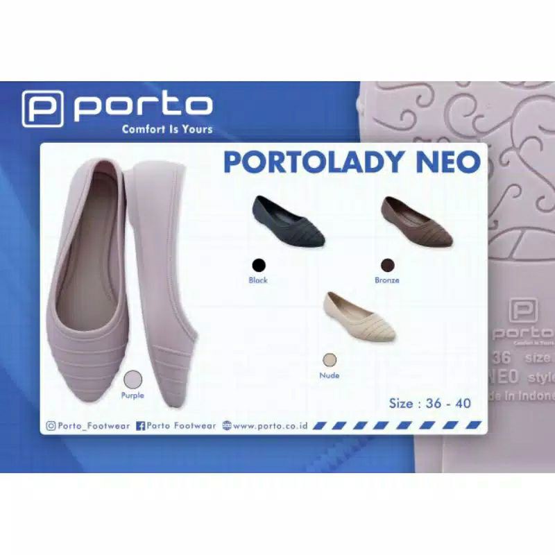 Sepatu flat Porto Lady Neo Purple