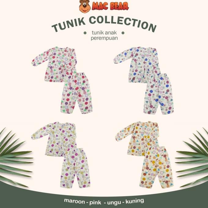 MacBee Baju Anak Perempuan Tunik Anak Muslim Collection Yasmin