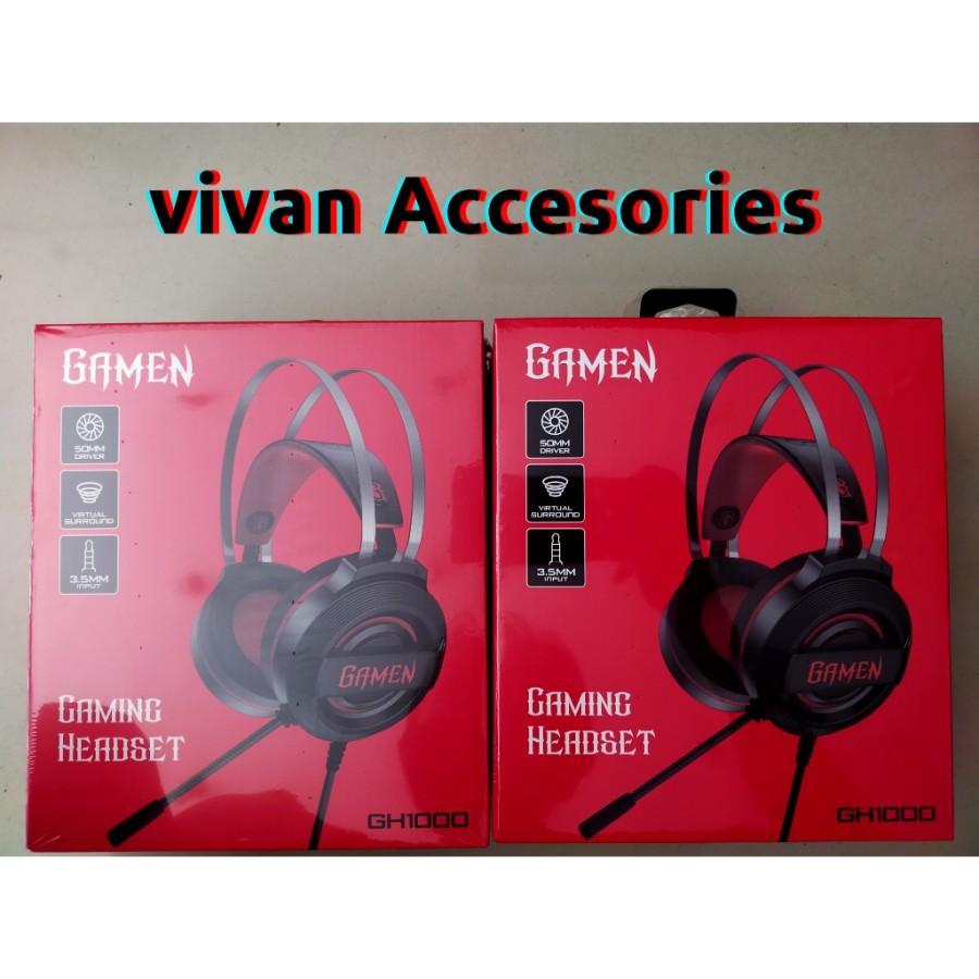 Headphone GAMEN GH1000 Headset E-Sports Gaming Noise Cancelling