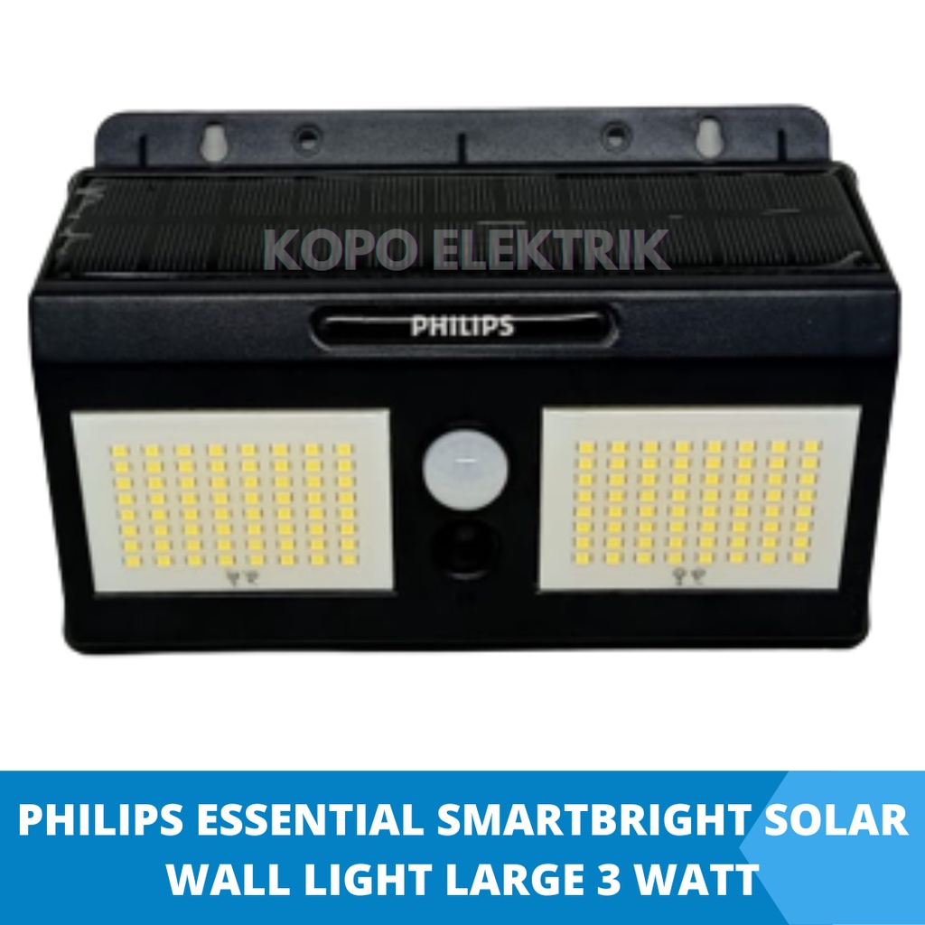 Philips Lampu Solar Wall Light 3 watt BWS010 LED 300Lm