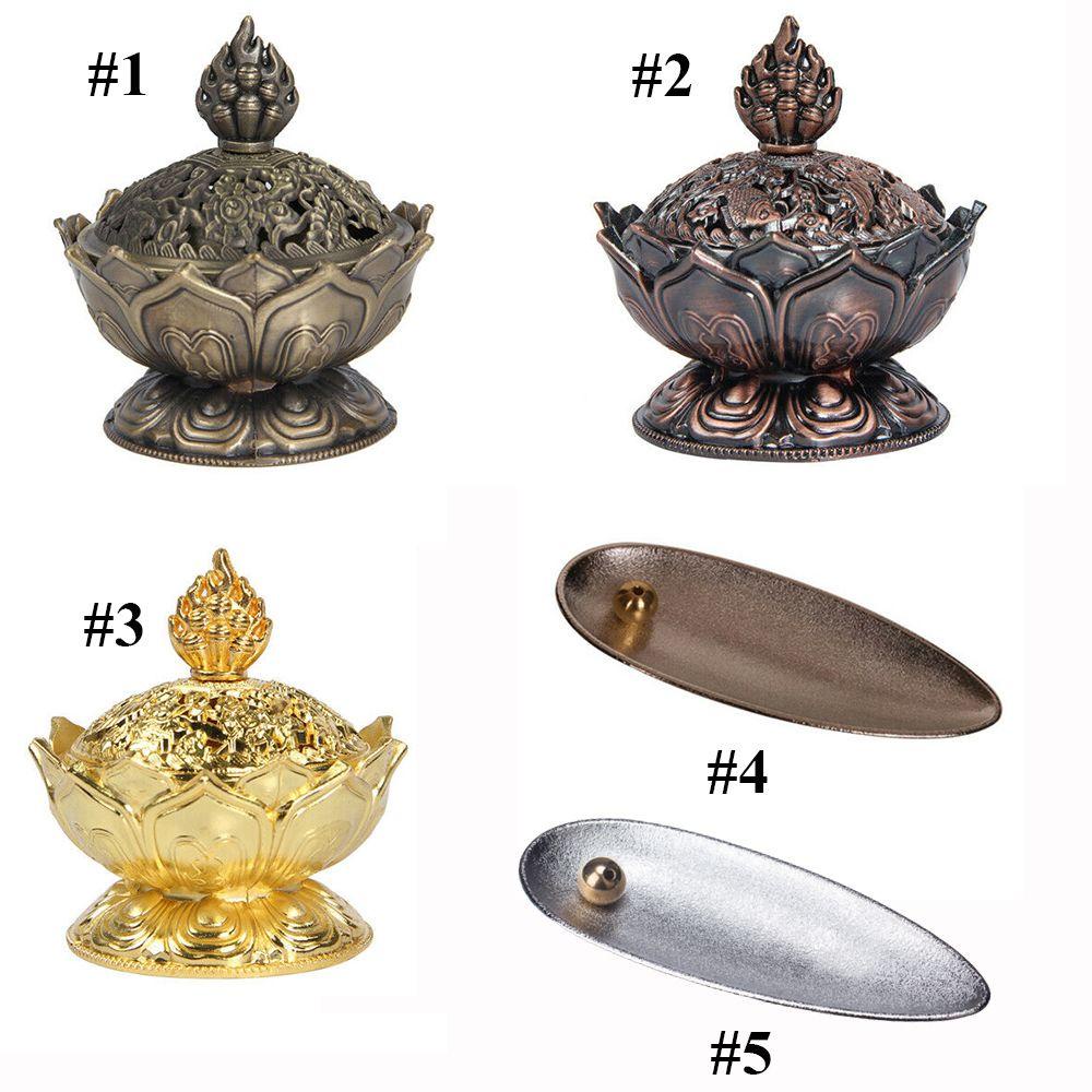Solighter Tempat Dupa Meditasi Kreatif Tungku Aromaterapi Logam