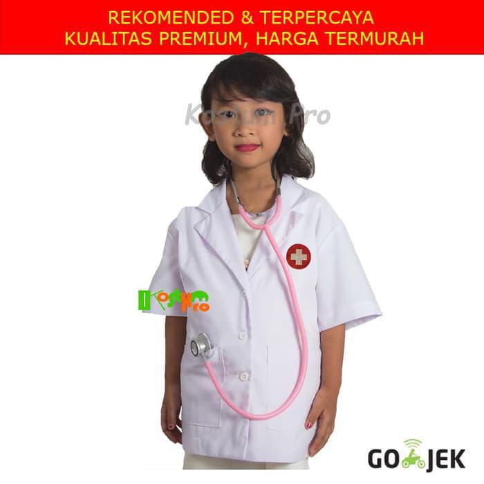 Terbaru KOSTUM DOKTER UK 3 TANGAN PENDEK USIA 34 TAHUNBAJU DOKTER ANAK trend