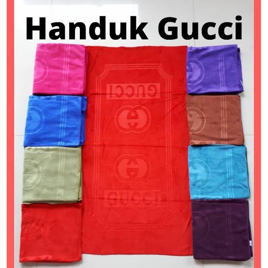 HANDUK MANDI DEWASA / HANDUK GARIS / Handuk Gucci MICROFIBER0X 7140