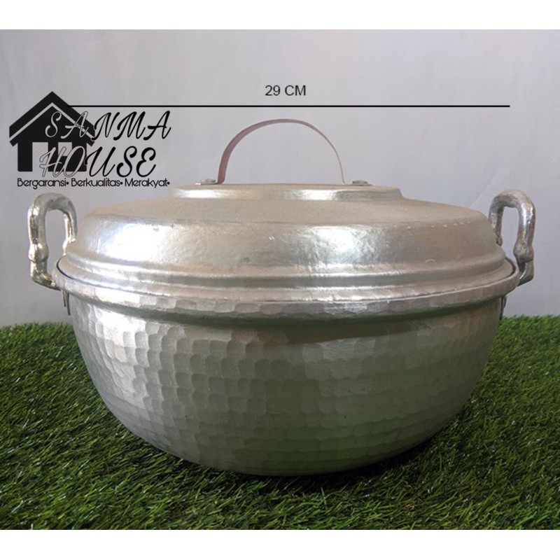 Panci Sayur 30 Cm Bahan tebal anti lengket Panci alumunium garut Panci Sayur khas garut