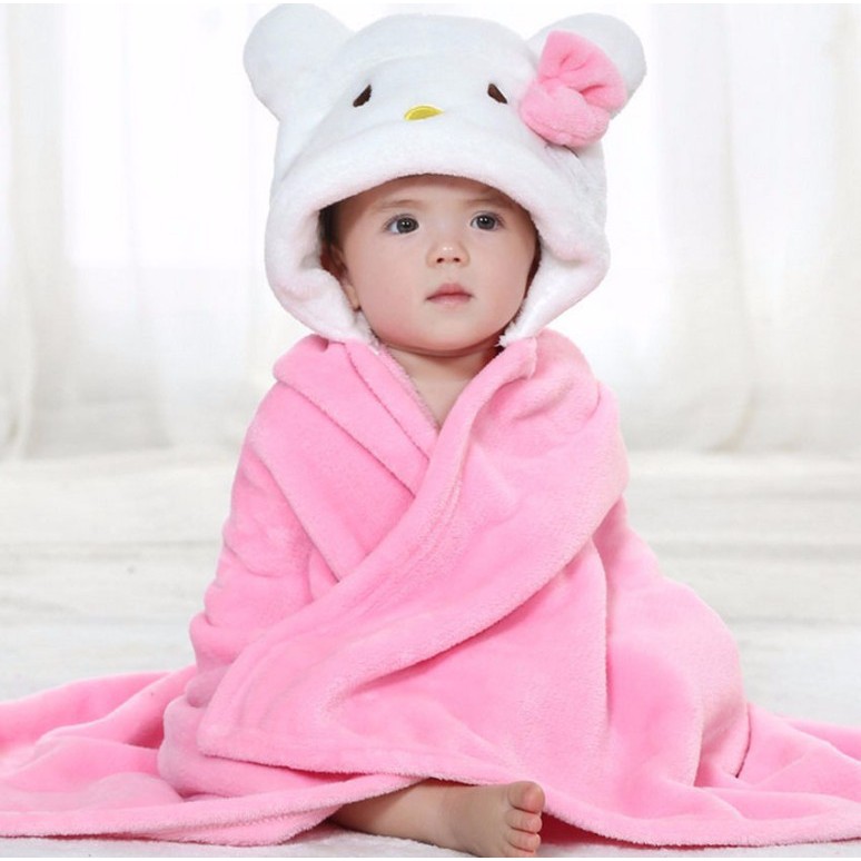 Selimut Bayi TOPI Double Fleece - Selimut Bulu Bayi Grosir Murah karakter kado bayi