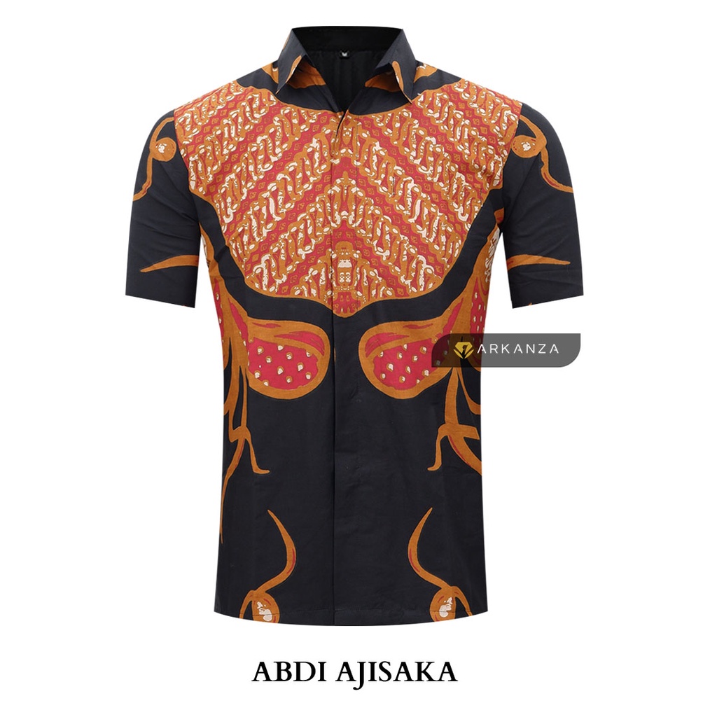 ABDI AJISAKA Hem Atasan Kemeja Baju Batik Pria Cowok Laki Laki Slimfit Full Lapis Furing Lengan Panjang Lengan Pendek Original Asli Batik Arkanza