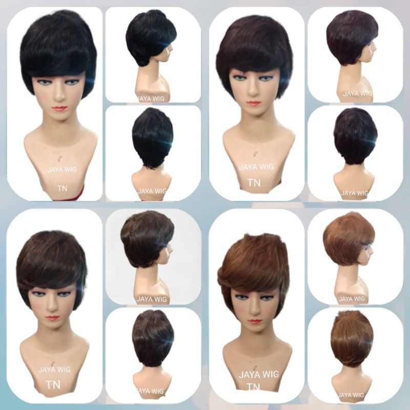 [HARGA PROMO] Wig Rambut Palsu Wanita / Wig Pendek Murah /Hairclip
