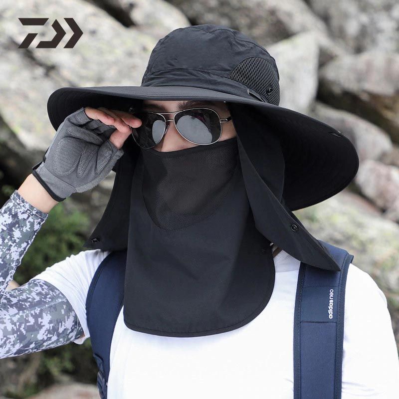 topi mancing waterproof / topi outdoor / topi masker