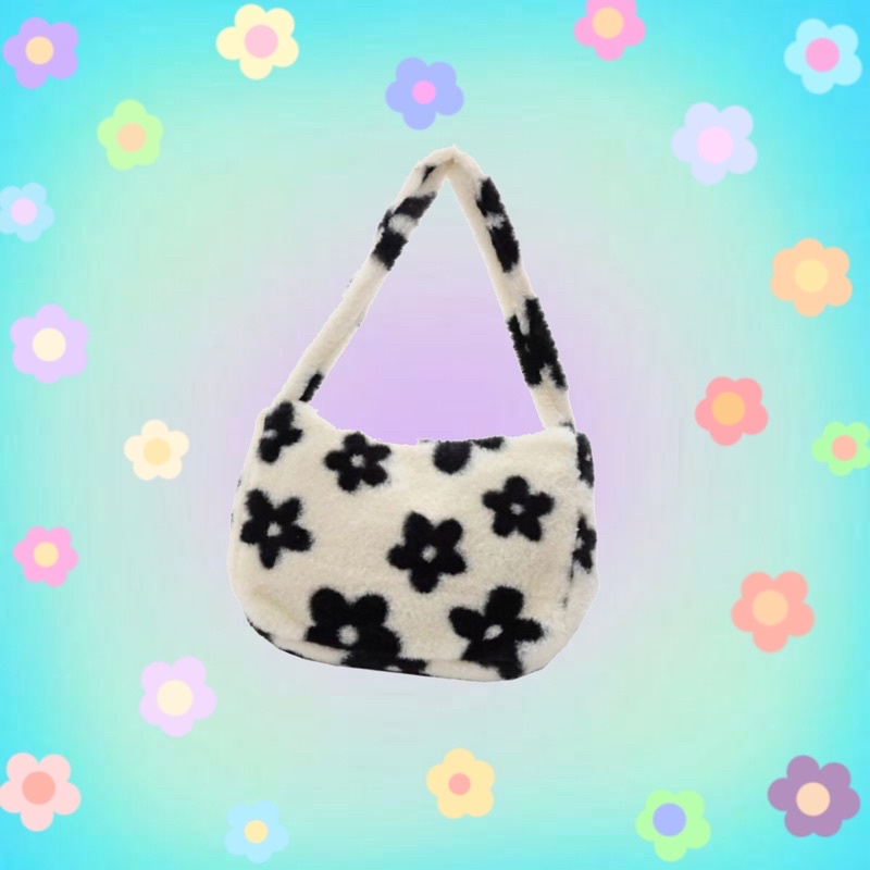 fluffy daisy bag