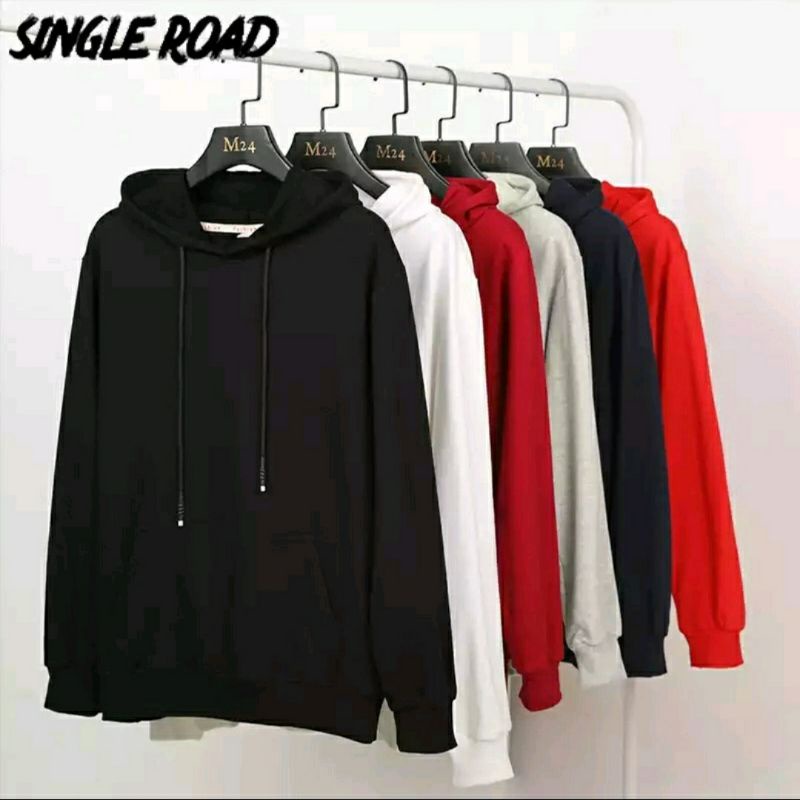 (Bisa COD) Hoodie Polos Sweater Jaket Polos Termurah PRIA WANITA